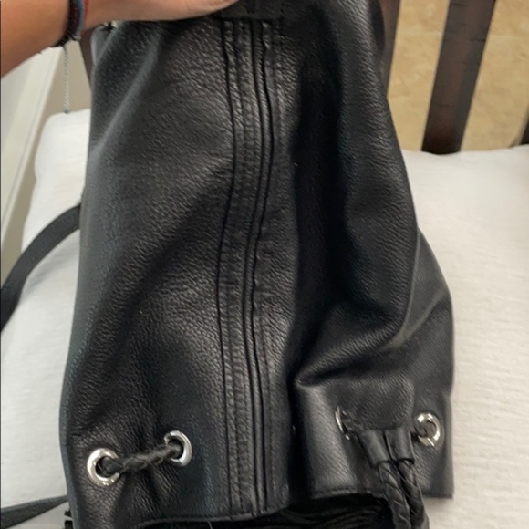 Black Pebbled Leather Rebecca Minkoff Backpack - Picture 5 of 8